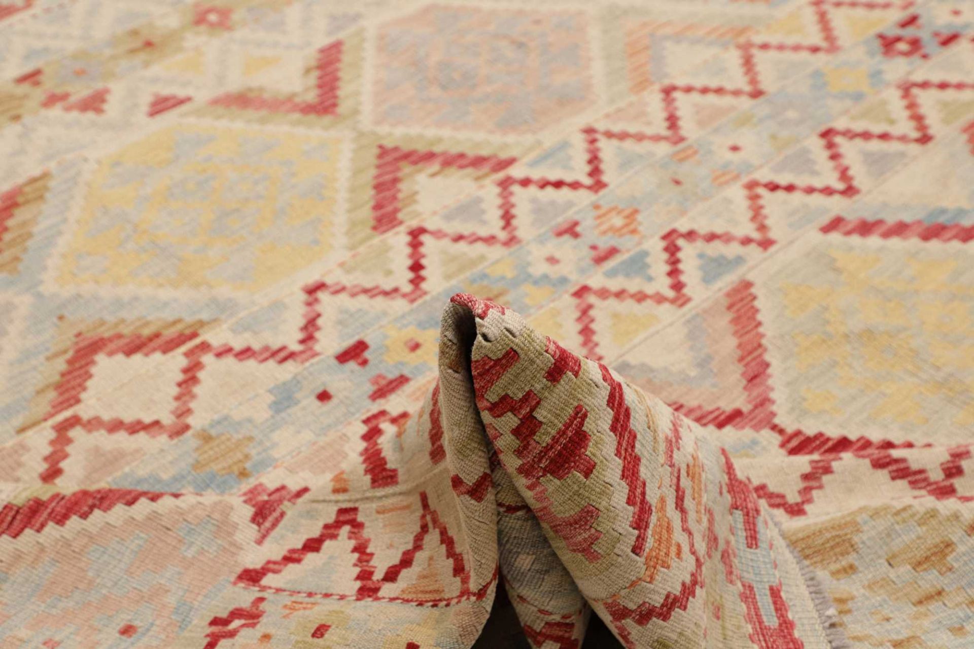 Kilim Pakistani Rug 307 × 401 cm, Wool, hand-woven
