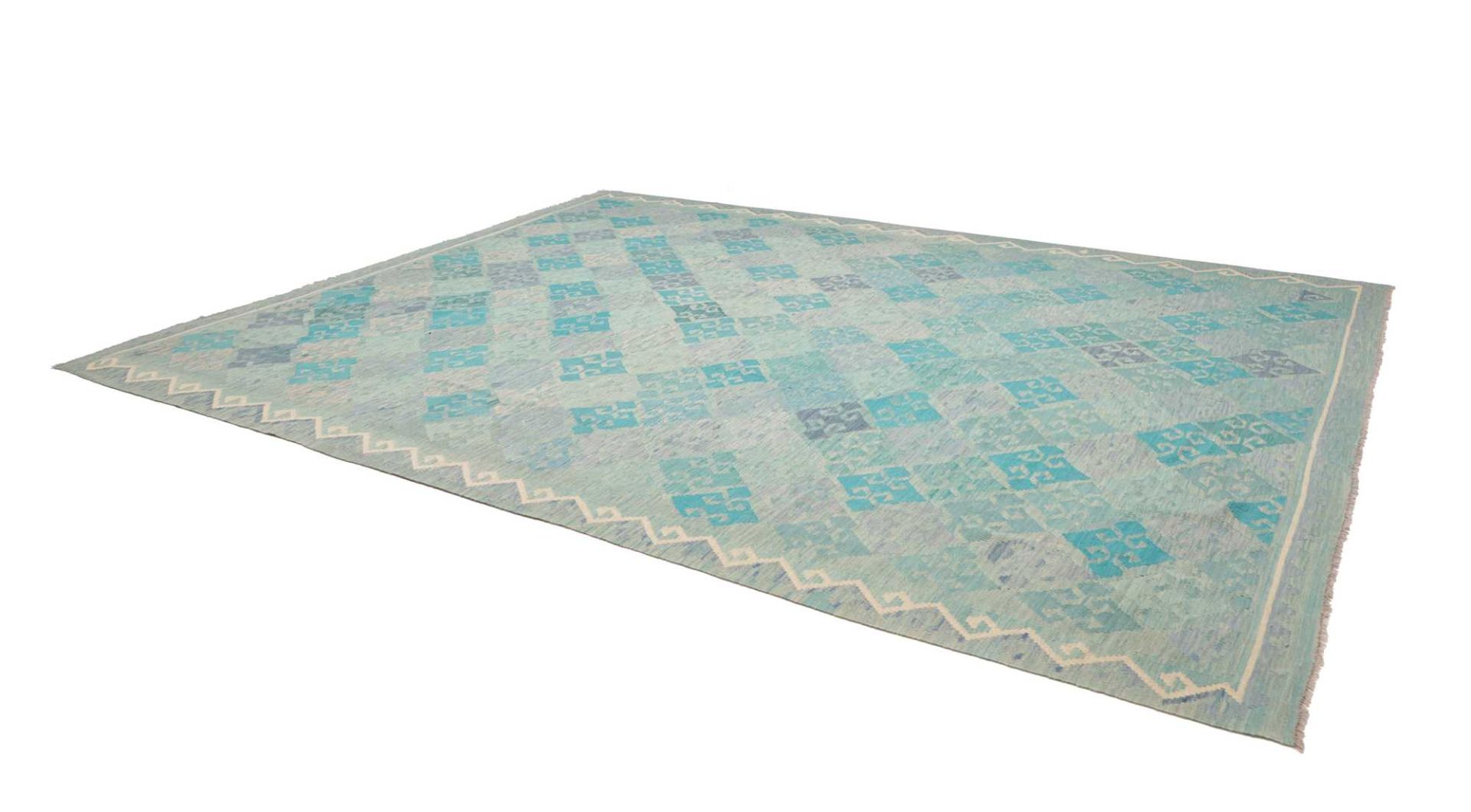 Kilim Pakistani Rug 306 × 398 cm, Wool, hand-woven