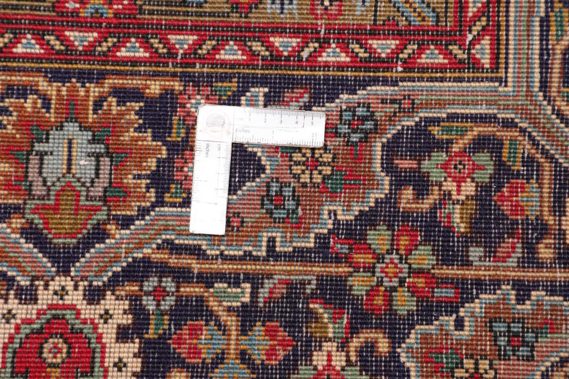 Hand-Knotted Wool Tabriz Persian Rug, 301 × 399 cm