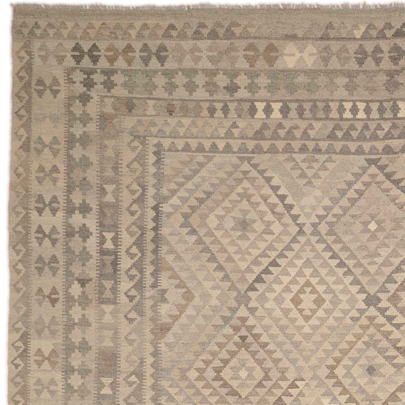 Hand-Woven Wool Kilim Afghan Rug, 272 × 460 cm