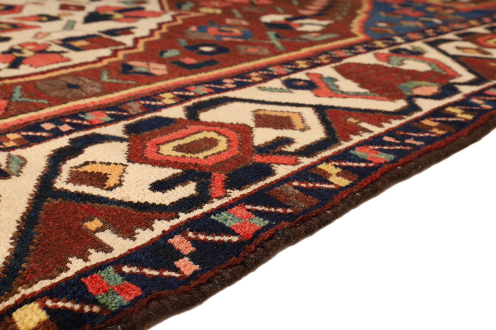 perserteppich-bakhtiar-262-x-151-cm-wolle-handgeknuepft-antik-7 Antique Wool Bakhtiari Persian Rug, 262 × 151 cm