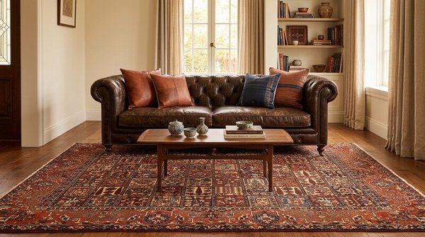 Bakhtiari Persian Rug — hand-knotted, 422 × 320 cm, Wool