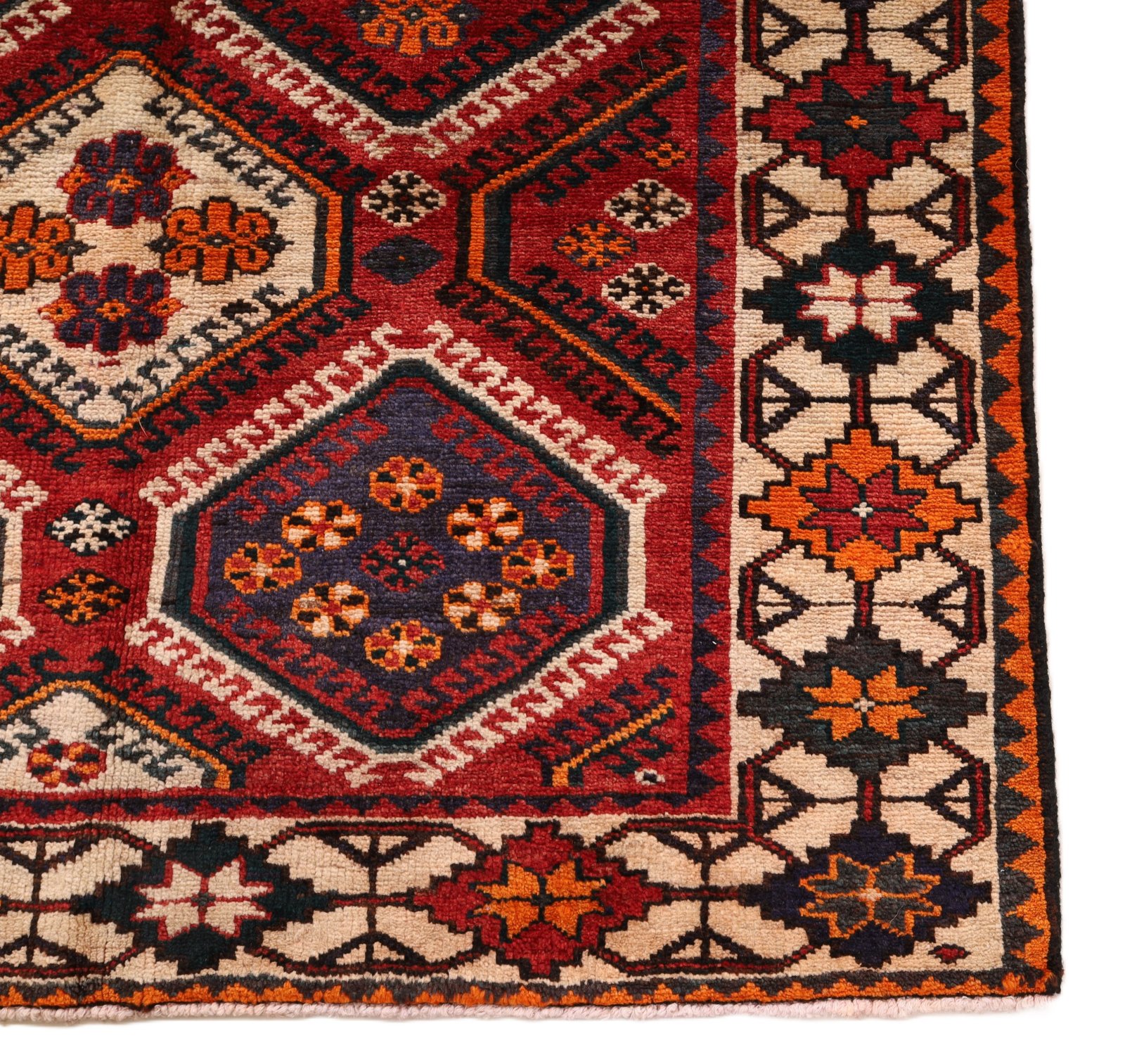 Bakhtiari Persian Rug — hand-knotted, 298 × 152 cm, Wool