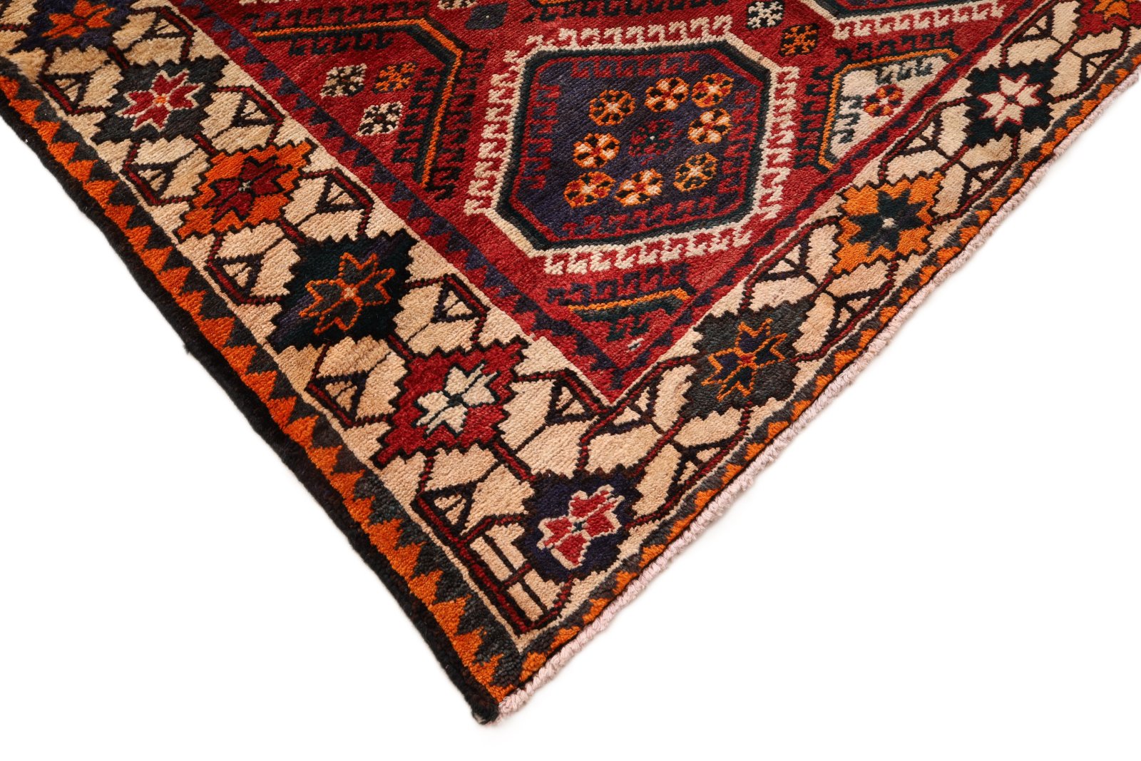 Bakhtiari Persian Rug — hand-knotted, 298 × 152 cm, Wool