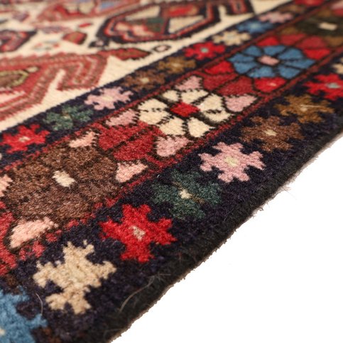 Afshar Persian Rug — hand-knotted, 339 × 90 cm, Wool