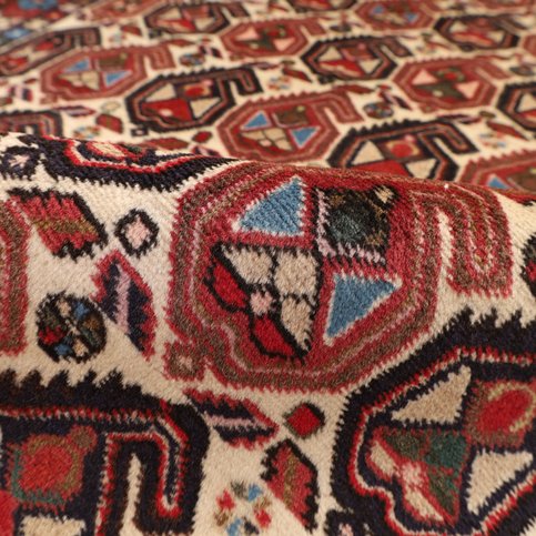 Afshar Persian Rug — hand-knotted, 339 × 90 cm, Wool