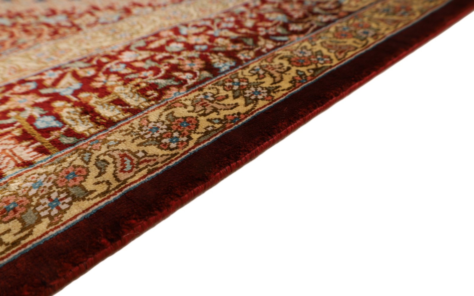 Qom Persian Rug 118 × 80 cm, Silk, hand-knotted