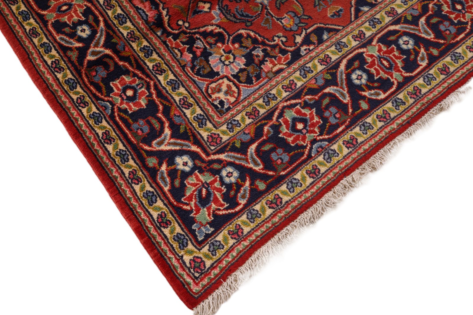 Hand-Knotted Wool Kashan Persian Rug, 164 × 106 cm
