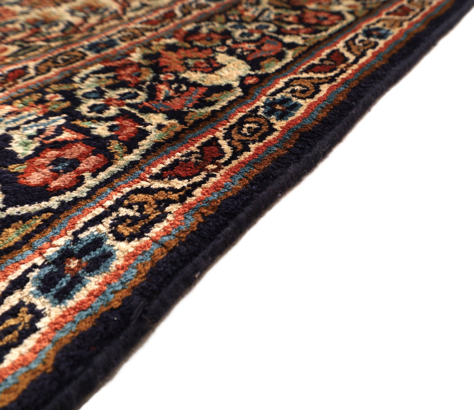 Kashmir Indian Rug — hand-knotted, 122 × 83 cm, Silk